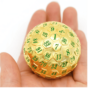 45mm Metal D100 - Gold with Green