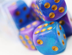 12 piece Pip D6's - Stratus Glitter