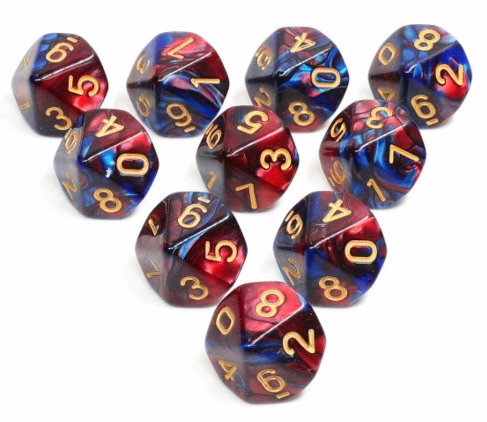 10 piece D10's - Blue Blood