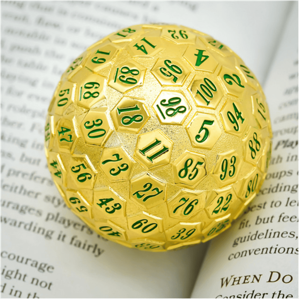 45mm Metal D100 - Gold with Green