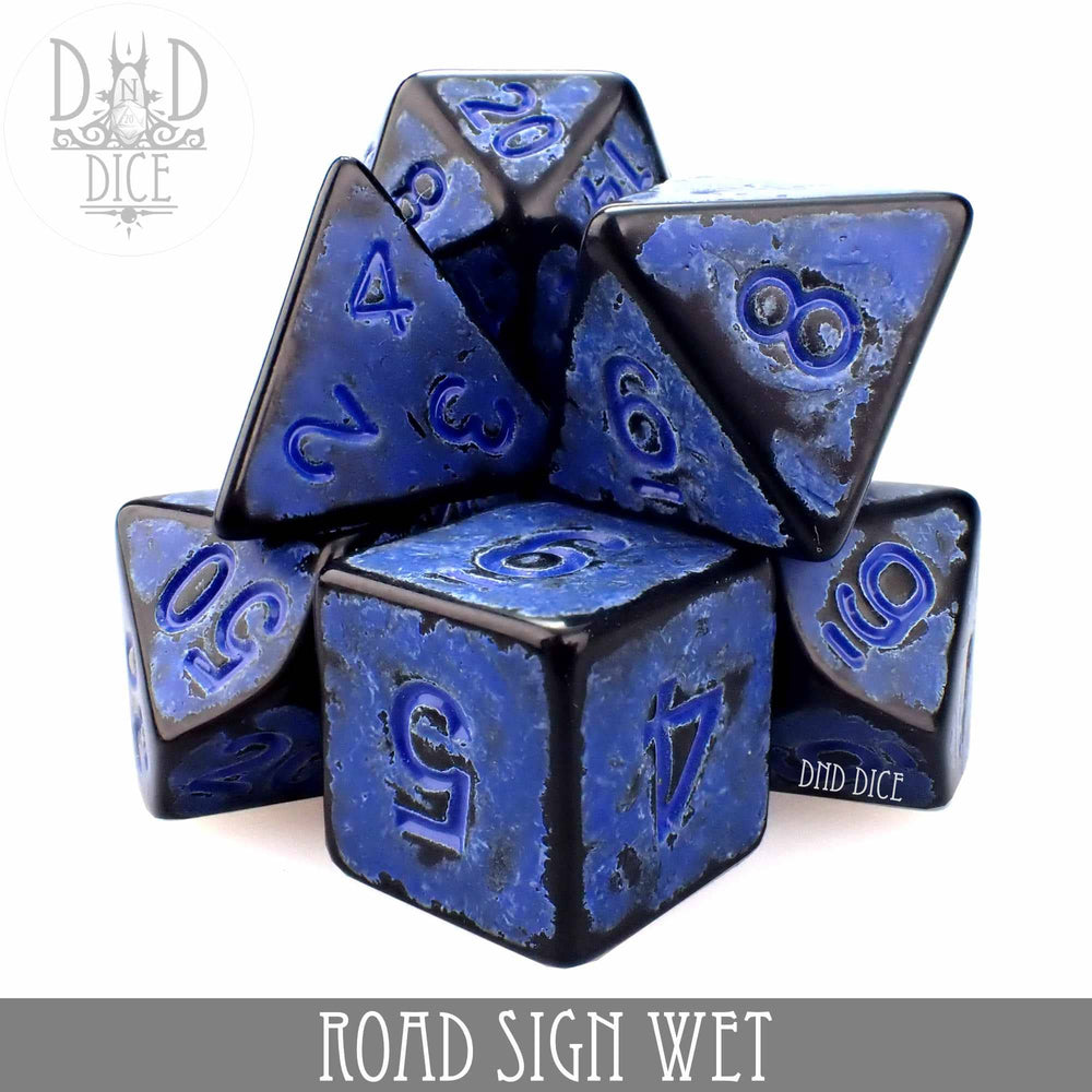 Road Sign Wet