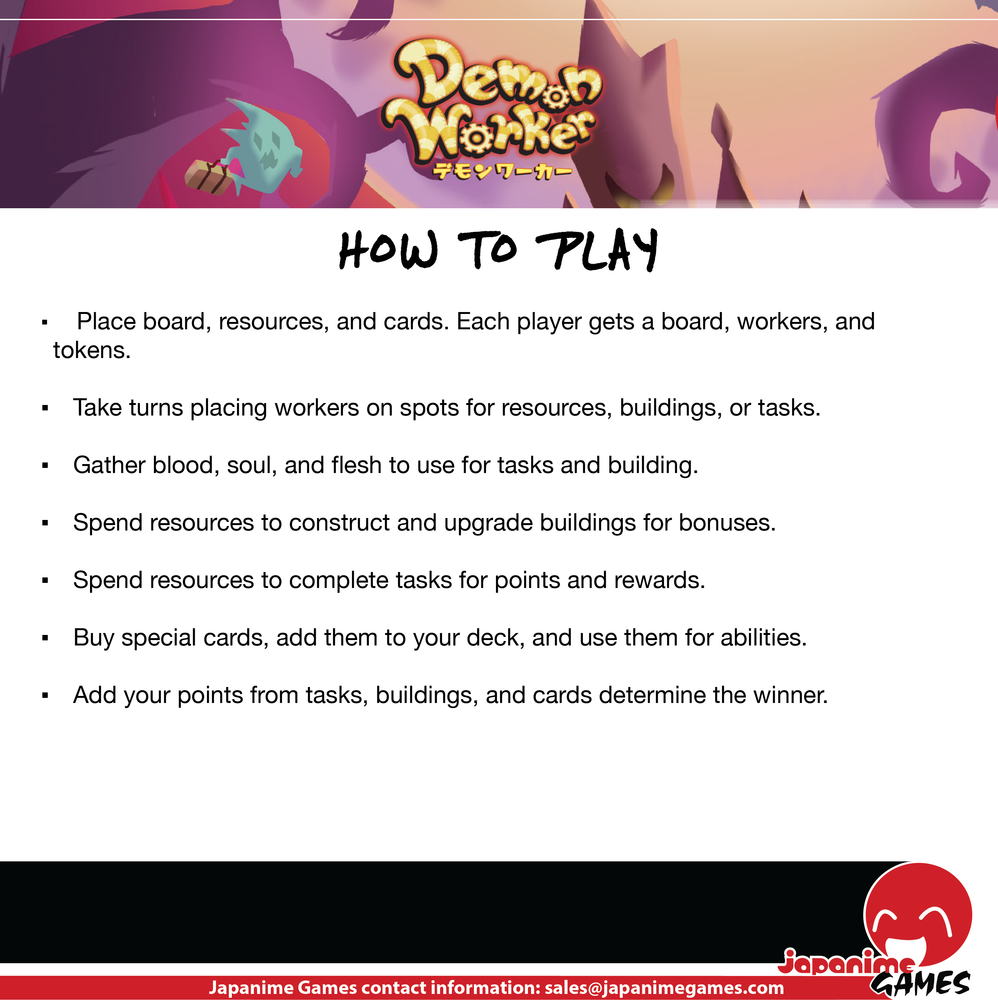 Demon Worker- Boardgame