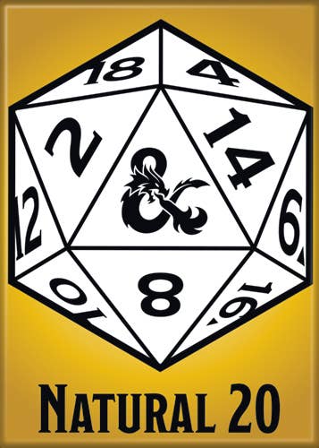 Dungeons & Dragons Natural 20 Magnet