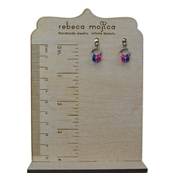 Bisexual Pride Flag - Tiny Chainmaille Earring