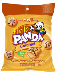 Meiji Hello Panda, Caramel 2.2oz Bag,