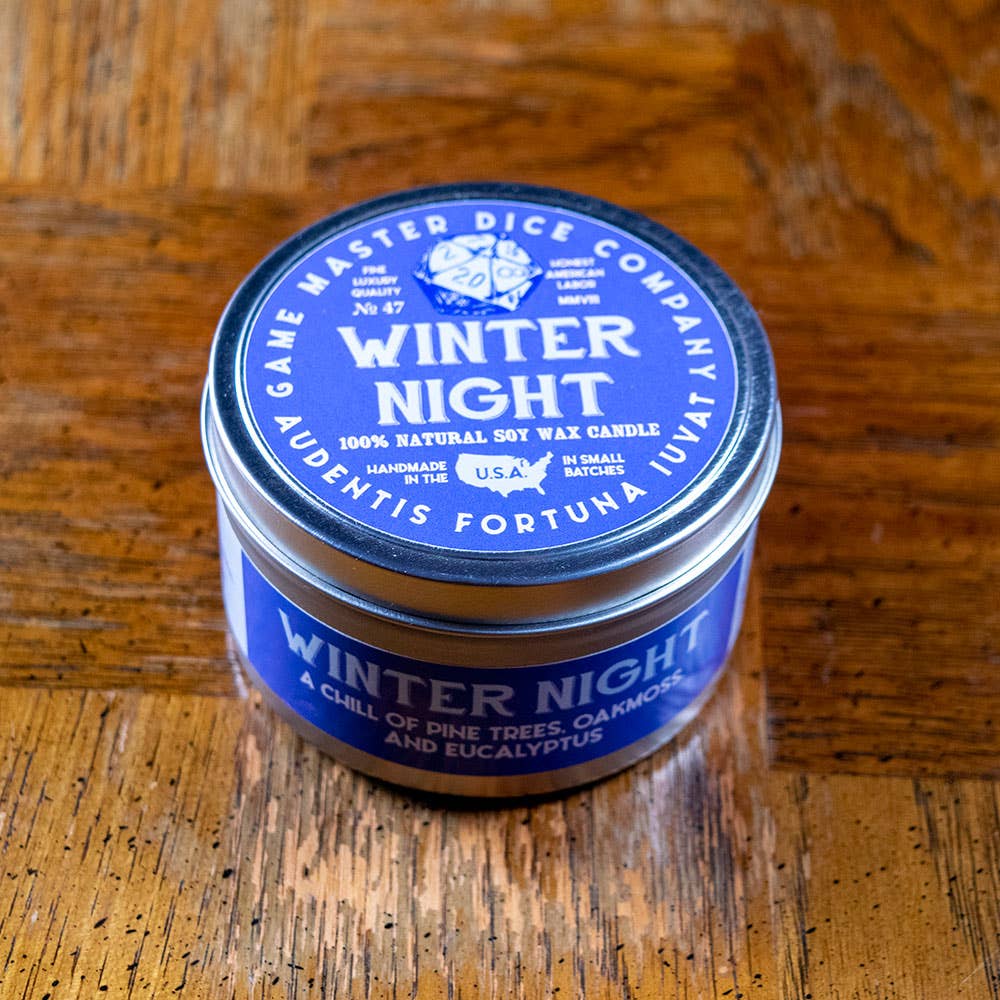 Winter Night Gaming Candle: 8oz