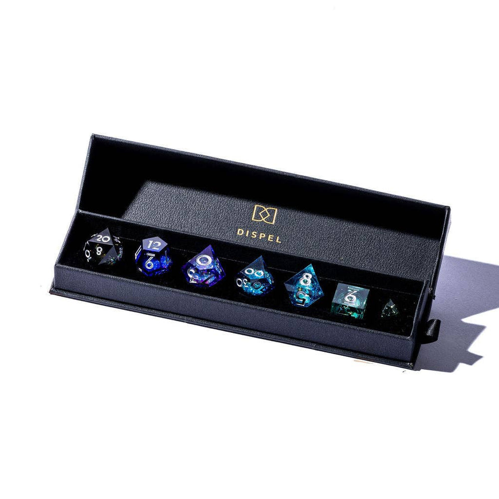 Nightfall 7-Piece Liquid Core Dice Set