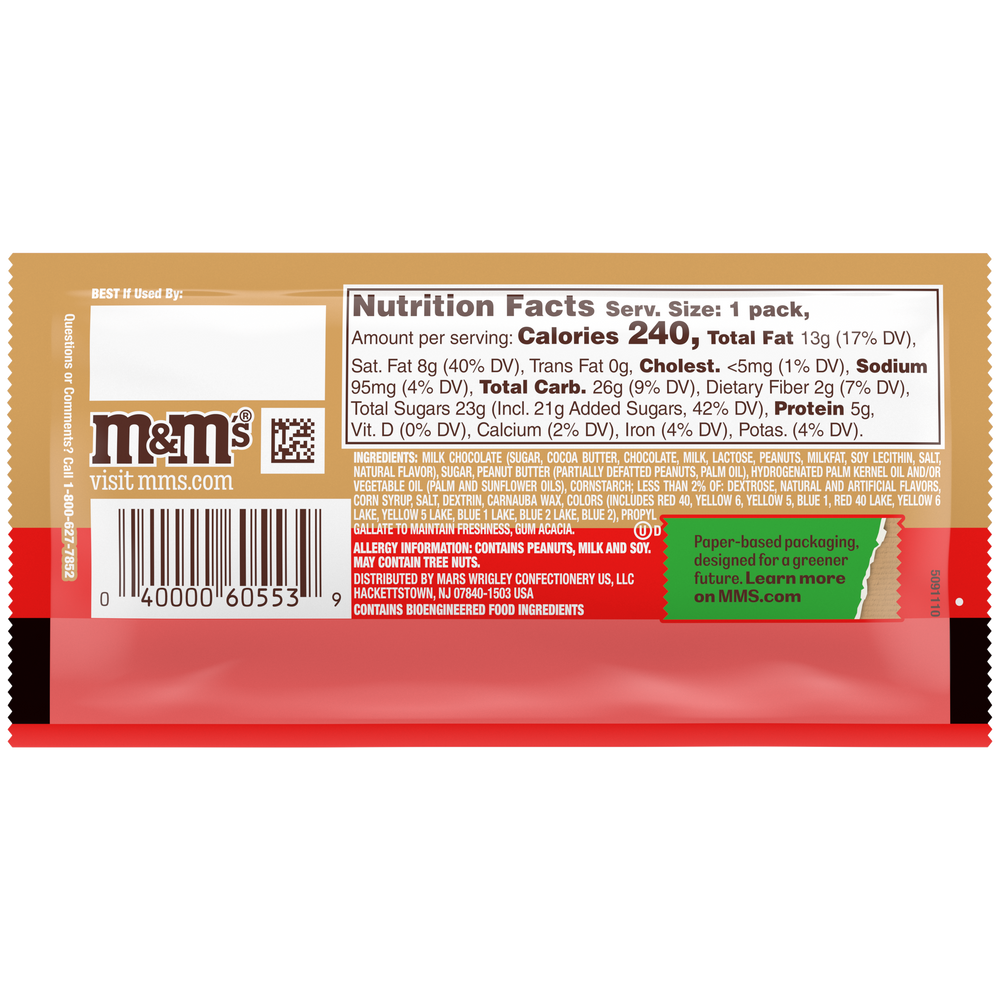 M&M Peanut Butter & Jelly 1.63oz, 24ct