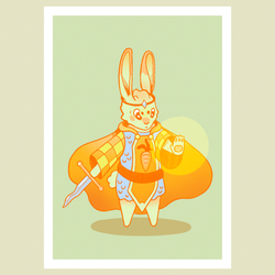 Rabbit Paladin Print