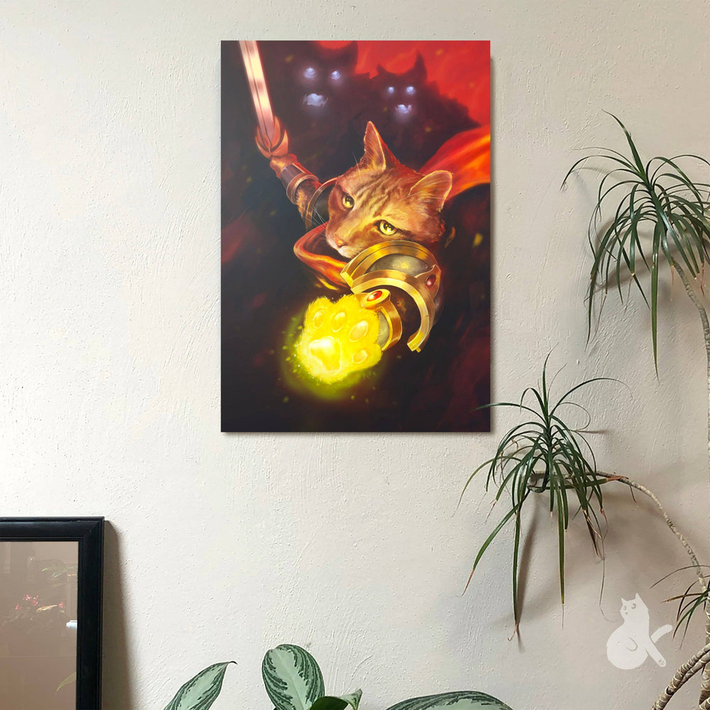 Paladin Cat Prints: 8.5 x 11" Print