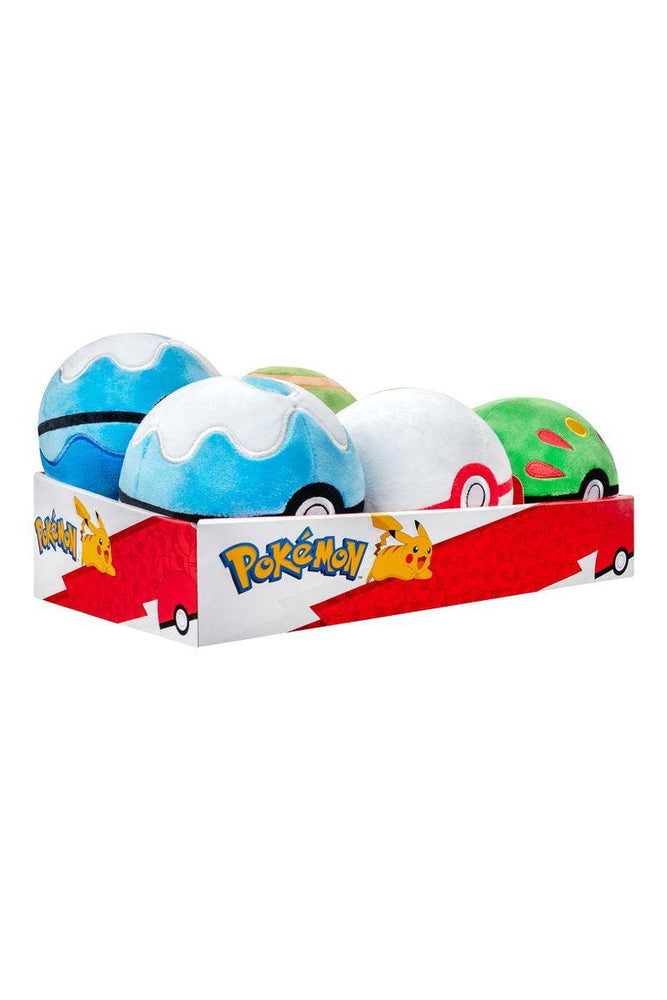 Pokemon Poke Ball Plush Assortment in 6pc Display
