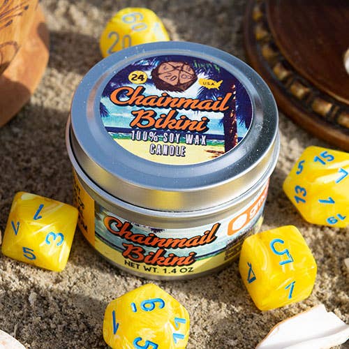 Chainmail Bikini Gaming Candle: 8oz