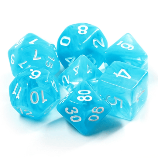 Ocean Swirl RPG Dice Set