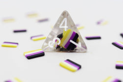 Nonbinary Flag RPG Dice Set