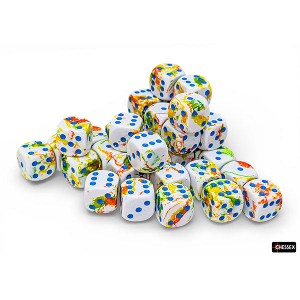Chessex 12mm d6 (36) Brush Dice - Breezy
