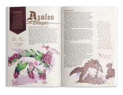 The Field Guide To Floral Dragons: Flower Dragon Bestiary - 5e D&D (Deluxe Hardcover)