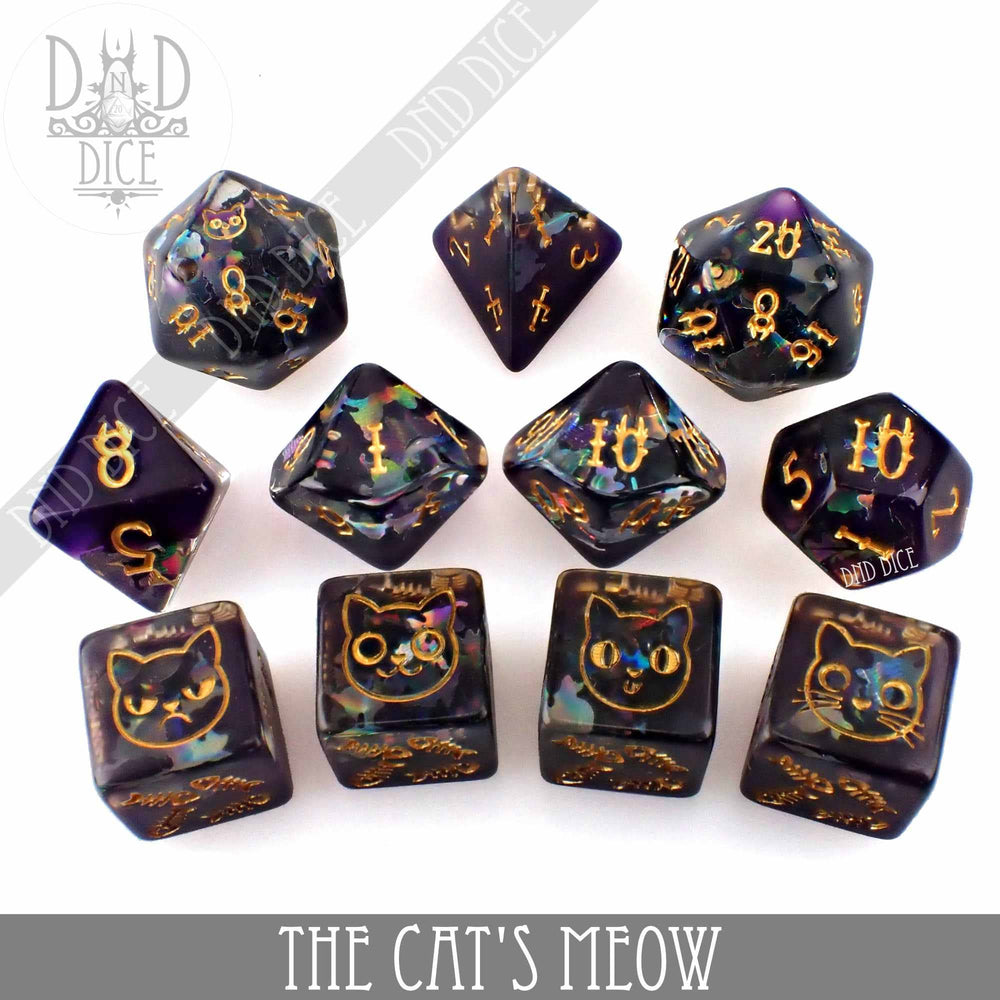 The Cat's Meow - 11 Dice Set