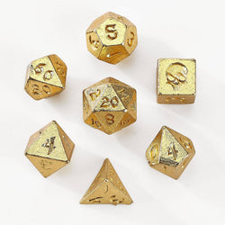 Unseelie Mini Metal RPG Dice Set  - Gold