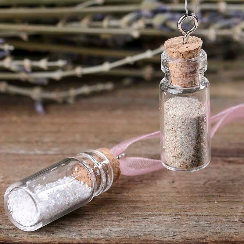 1-1/2" Miniature Corked Glass Bottle Charms