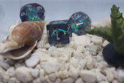 Turquoise Koi RPG Dice Set