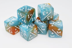 +1/+1 Blue & Gold Counters for Magic - Set of 8