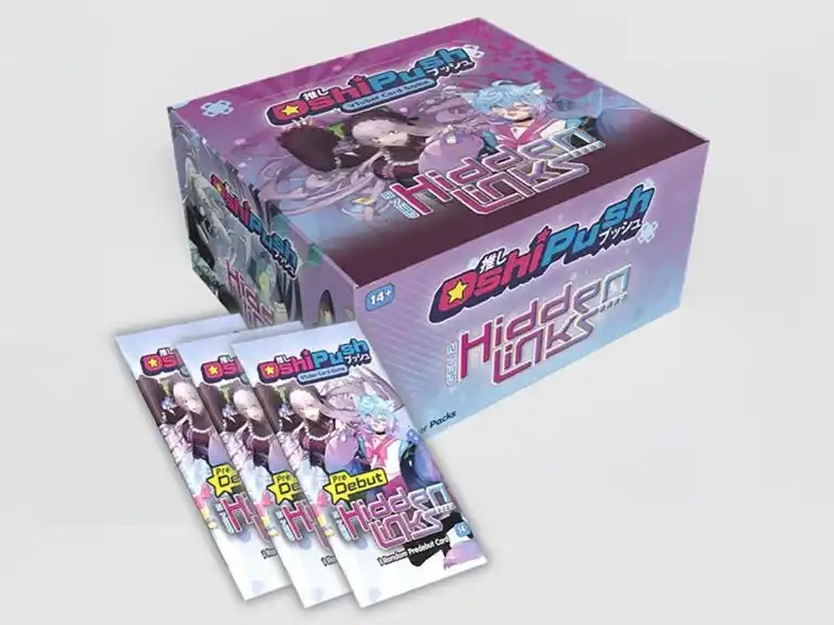 Oshi Push TCG: Gen 2 Hidden Links Booster Display