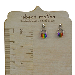 LGBTQ Rainbow Pride - Tiny Hoop Flag Earring