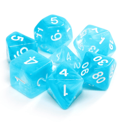 Ocean Swirl RPG Dice Set