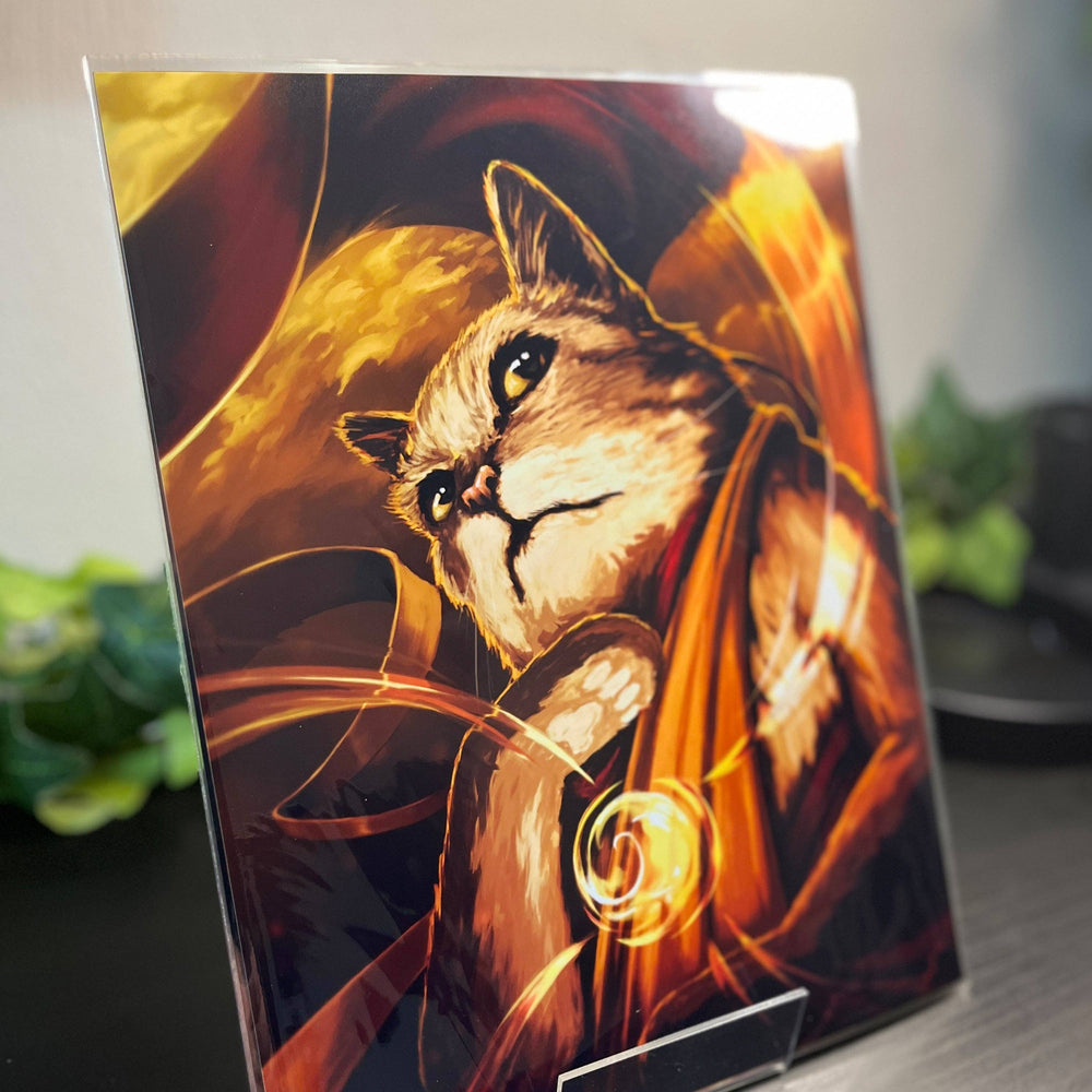 Monk Cat Prints: 8.5 x 11" Print
