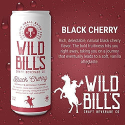 Wild Bill's - Black Cherry: Premium Cane Sugar Soda