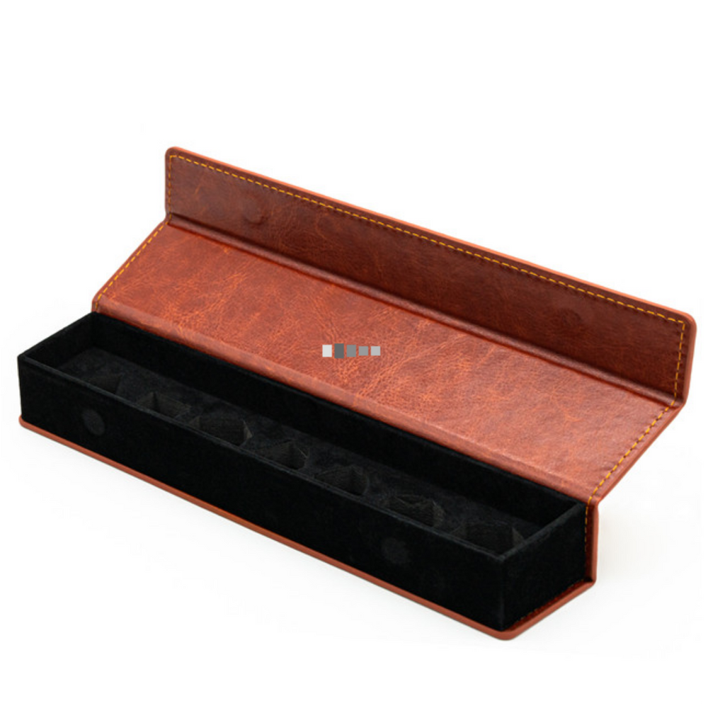 Magnetic Dice Vault - Brown Leatherette