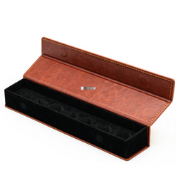 Magnetic Dice Vault - Brown Leatherette