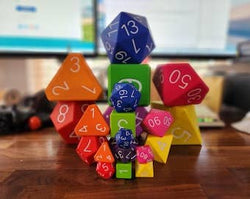 Big Foam Dice 4 inch D20's (11 colors) by Zucati: Full Kit (11 D20's)