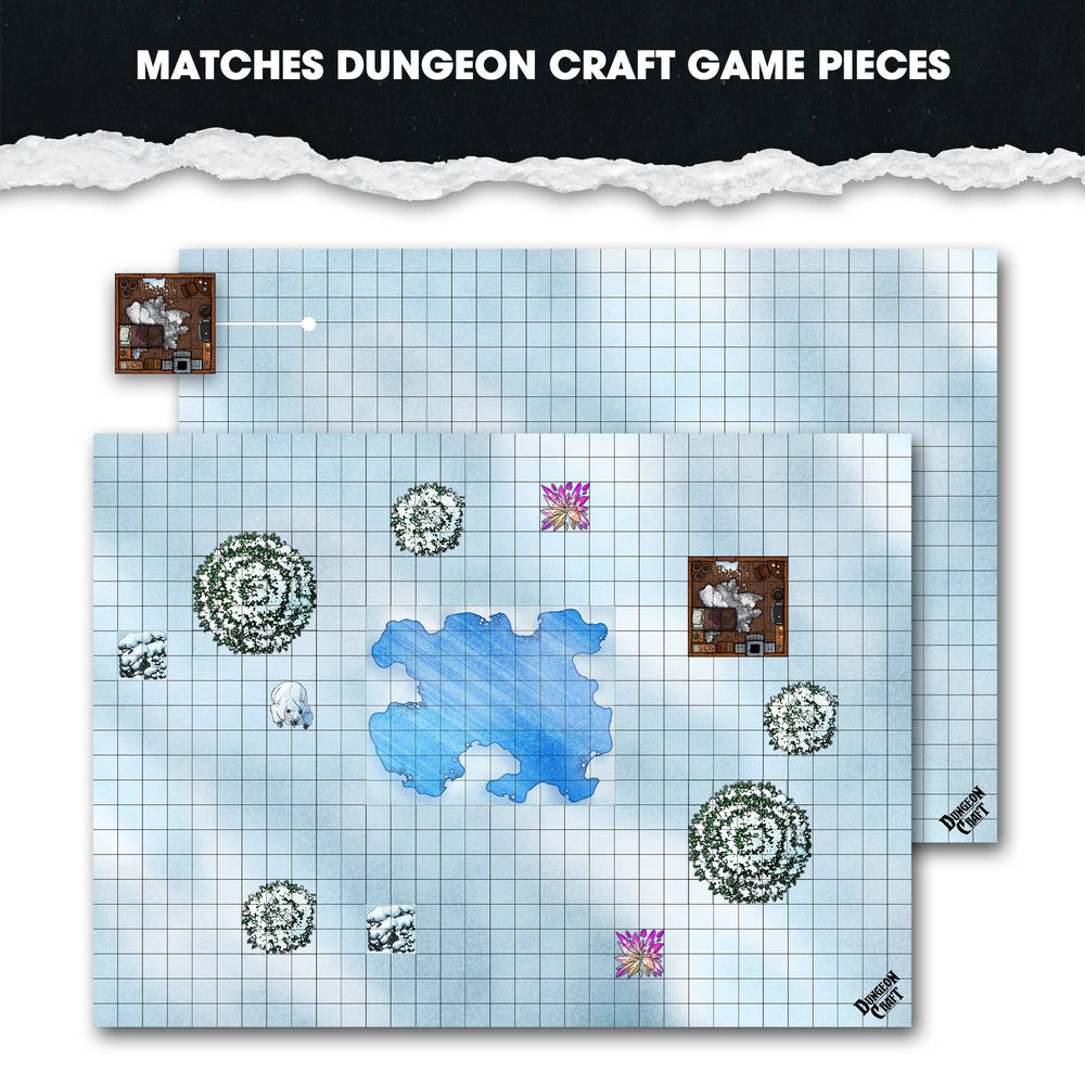 BattleMap – Snow & Wood Battle Map for DnD