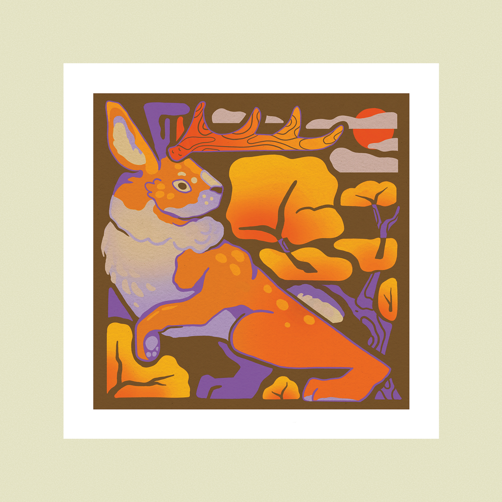 Jackalope Print
