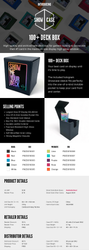 Showcase 100+ Deck Box - Black