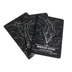 DM Journal Set – RPG Campaign Notebooks for D&D Game Masters: Black