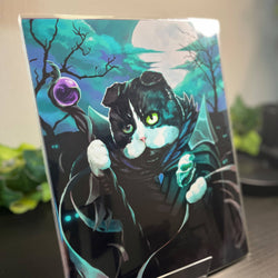 Necromancer Cat Prints: 8.5 x 11" Print
