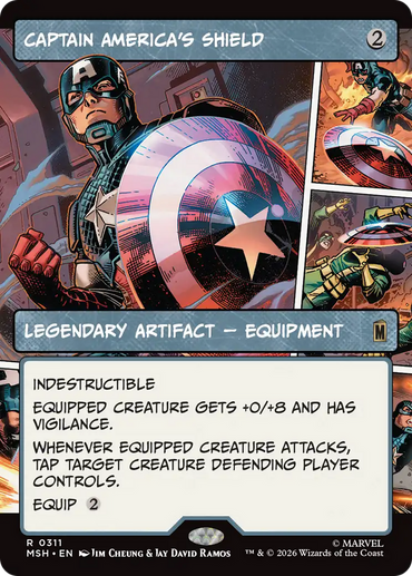 Captain America's Shield (Borderless) (0311) [Marvel Super Heroes]