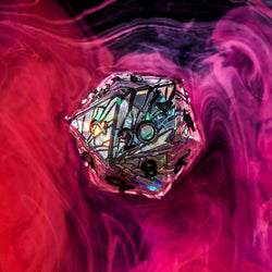 Heart of Glass 7-Piece Iconic Dice Set