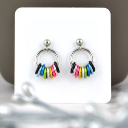 Queer Pride - Small Hoop Earring on Post