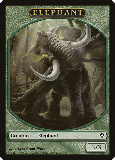 Angel // Elephant Double-Sided Token [Marvel Super Heroes Commander Tokens]