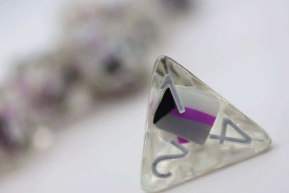 Demisexual Flag RPG Dice Set