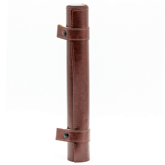 Red Roll Up Leatherette Dice Mat