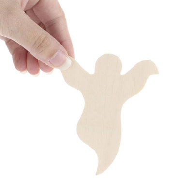 3-1/2" x 3-3/4" Unfinished Wood Halloween Ghost Cutout