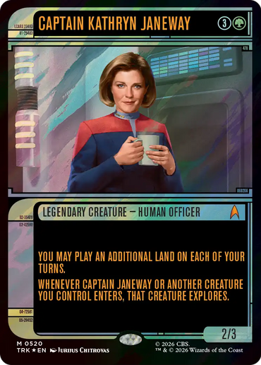 Captain Kathryn Janeway (Showcase) (Surge Foil) [Star Trek]