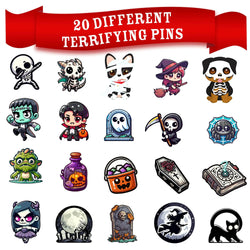 Fright Night Mystery Dice – Spooky dice, pins and stickers!