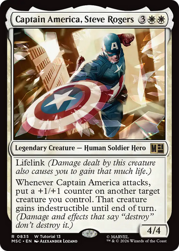 Captain America, Steve Rogers (0835) [Marvel Super Heroes Commander]