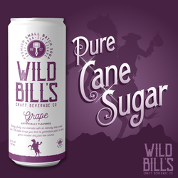 Wild Bill's - Grape: Premium Cane Sugar Soda