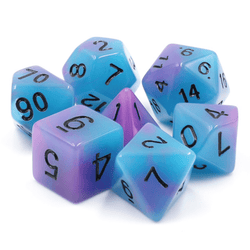 Glow in the Dark Supernova RPG Dice Set